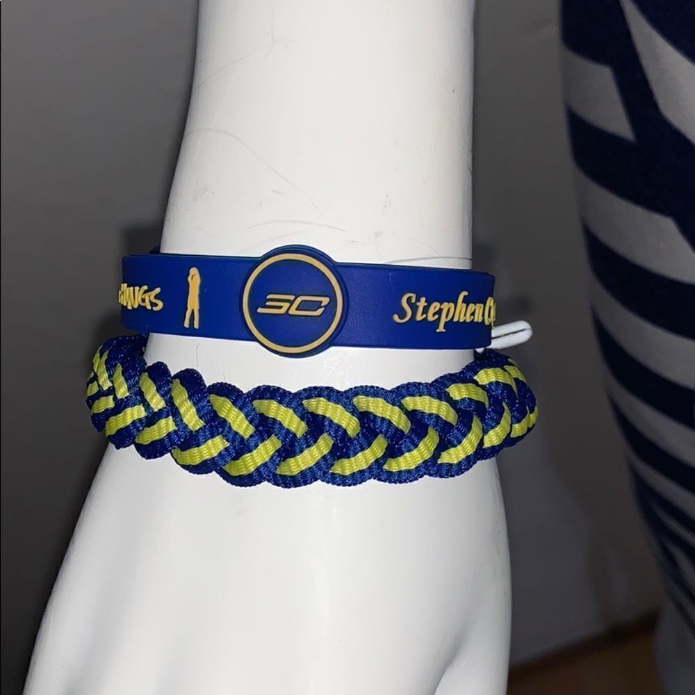 STEPH CURRY ROPE BRACELET ADJUSTABLE NBA FAN WRISTBAND BASKETBALL 30 - Picture 5 of 5